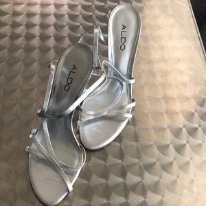 ALDO Silver Heels